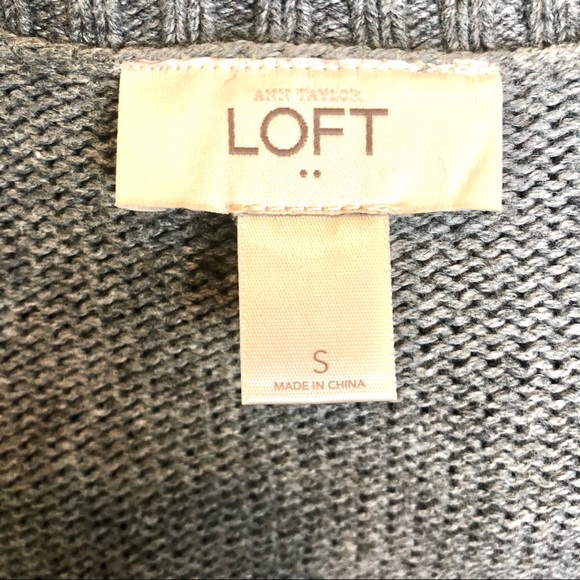 Ann Taylor Loft gray cardigan - Picture 4 of 6